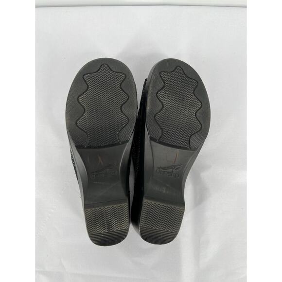 Dansko Sophie Spotted Glitter Sandals Clog Platform Heel Size 38 US 7.5-8 - Picture 8 of 10